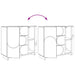 Bufet Gri Beton 85,5 x 31 x 75 cm Lemn prelucrat - WALTI WALTI