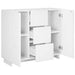 Bufet Alb foarte lucios 85,5 x 31 x 75 cm Lemn prelucrat - WALTI WALTI
