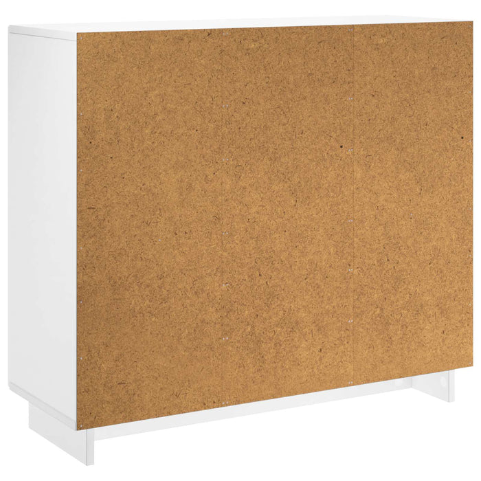 Bufet Alb foarte lucios 85,5 x 31 x 75 cm Lemn prelucrat - WALTI WALTI