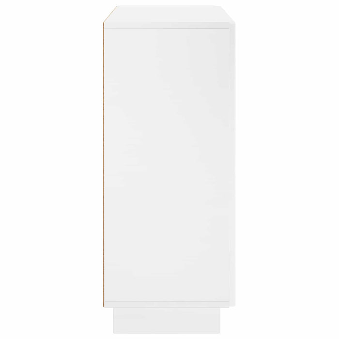Bufet Alb foarte lucios 85,5 x 31 x 75 cm Lemn prelucrat - WALTI WALTI