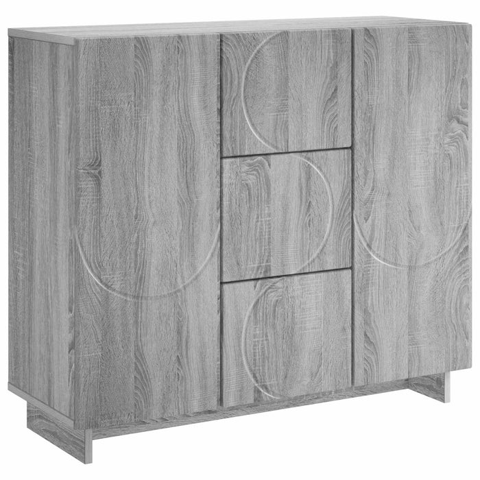 Bufet Sonoma gri 85,5 x 31 x 75 cm Lemn prelucrat - WALTI WALTI