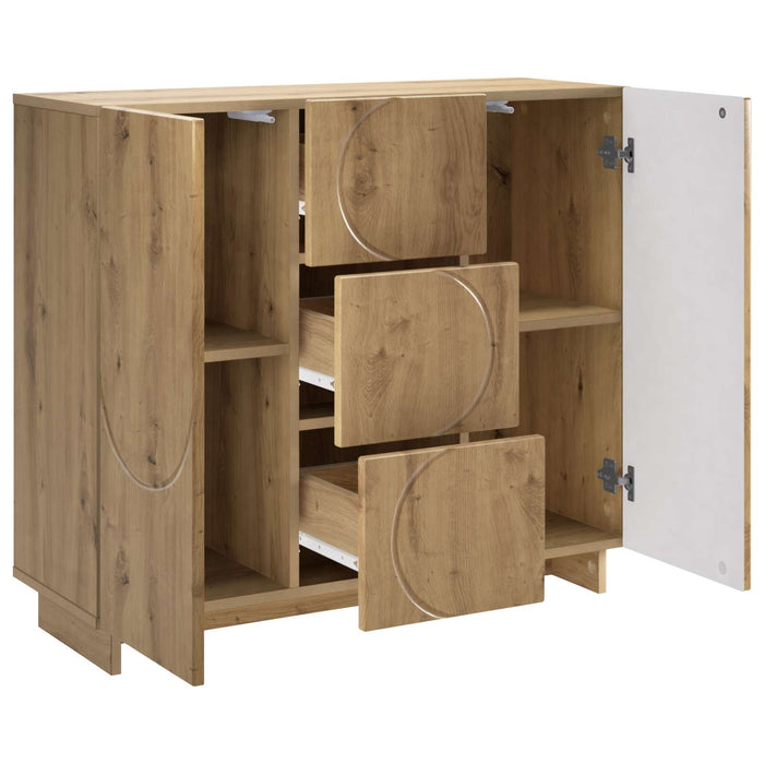 Bufet Stejar Artizanal 85,5 x 31 x 75 cm Lemn prelucrat - WALTI WALTI