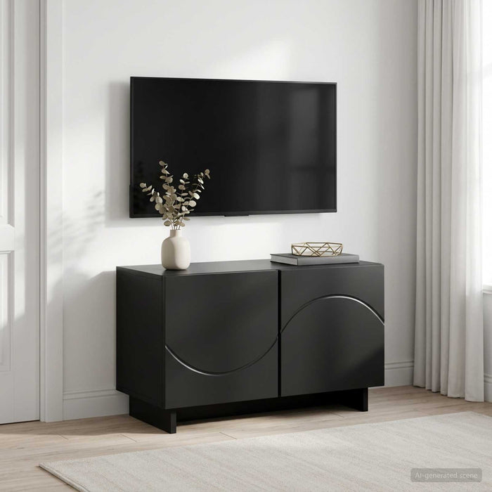 Suport TV 60 x 34.5 x 40 cm Negru Lemn prelucrat WALTI