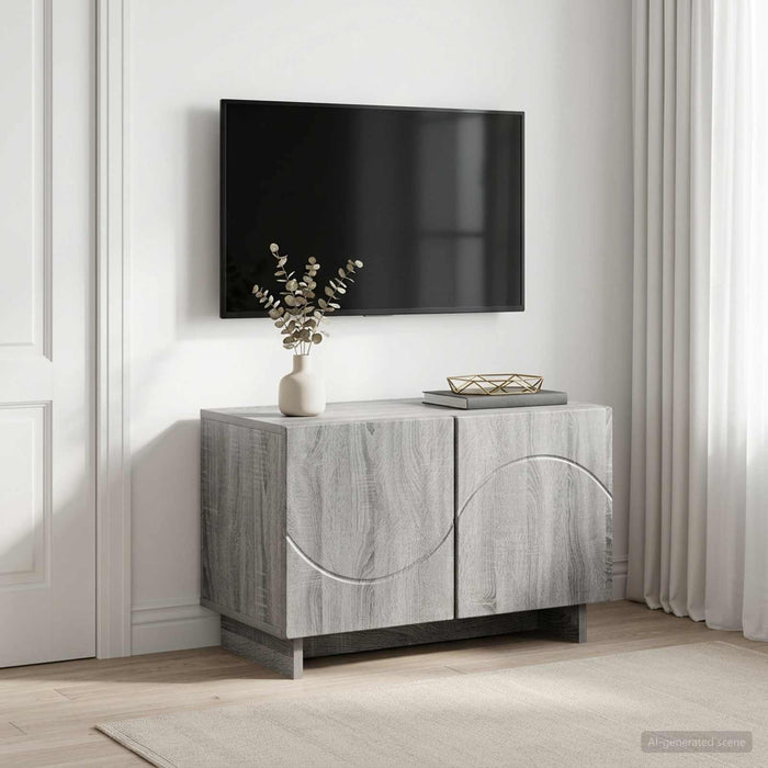 Suport TV 60 x 34.5 x 40 cm Sonoma gri Lemn prelucrat WALTI