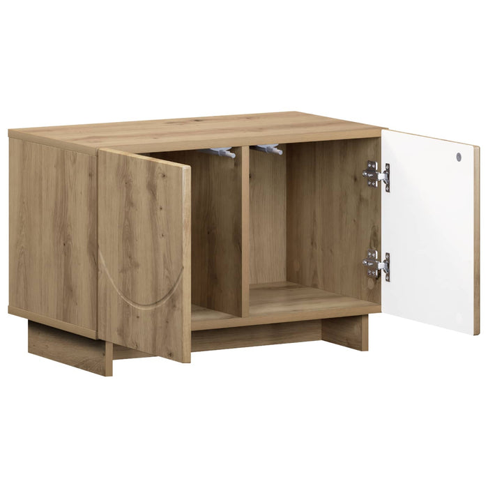 Suport TV 60 x 34.5 x 40 cm Stejar Artizanal Lemn prelucrat WALTI