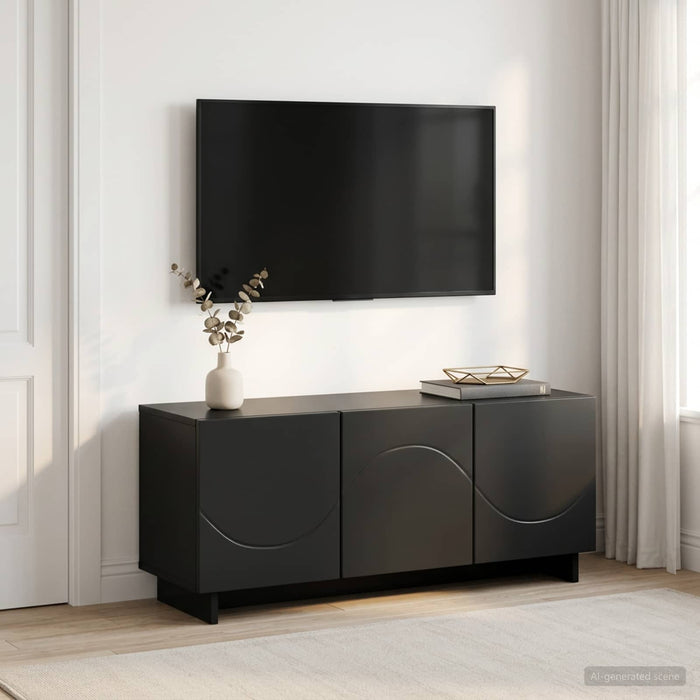 Suport TV 90 x 34.5 x 40 cm Negru Lemn prelucrat WALTI