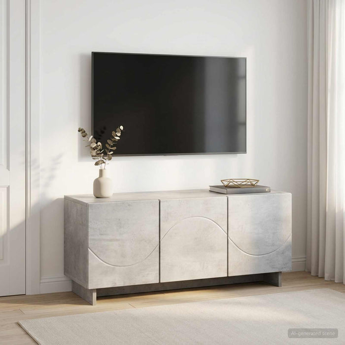 Suport TV 90 x 34.5 x 40 cm Gri Beton Lemn prelucrat WALTI