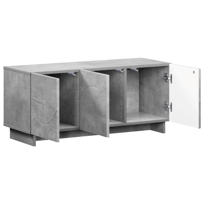 Suport TV 90 x 34.5 x 40 cm Gri Beton Lemn prelucrat WALTI