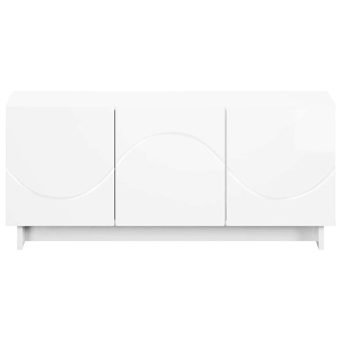 Suport TV 90 x 34.5 x 40 cm Alb foarte lucios Lemn prelucrat WALTI