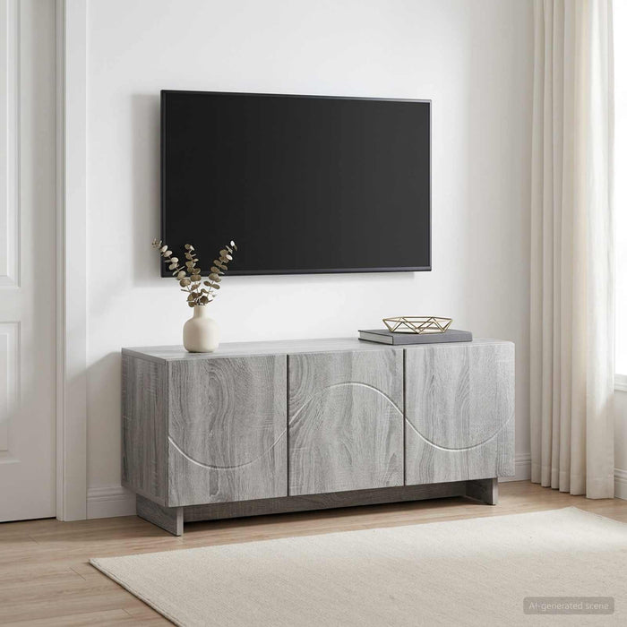 Suport TV 90 x 34.5 x 40 cm Sonoma gri Lemn prelucrat WALTI