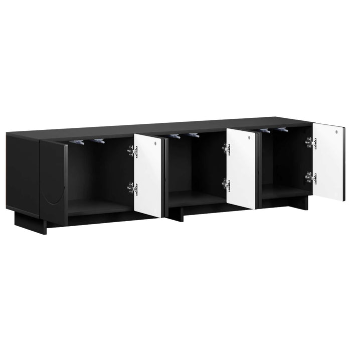 Suport TV 140 x 34,5 x 40 cm Negru Lemn prelucrat WALTI