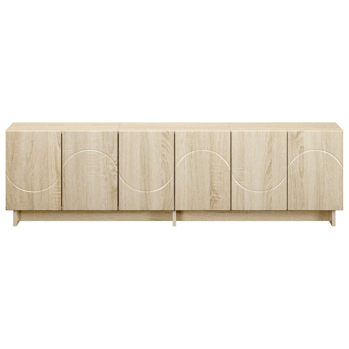 Suport TV 140 x 34,5 x 40 cm Stejar Sonoma Lemn prelucrat WALTI