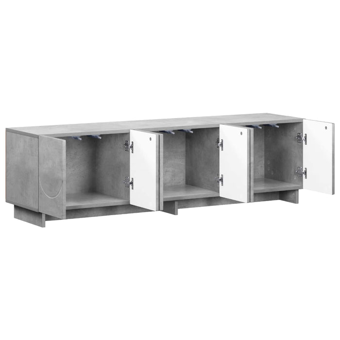 Suport TV 140 x 34,5 x 40 cm Gri Beton Lemn prelucrat WALTI