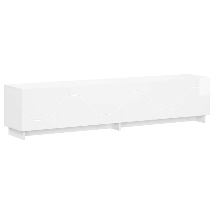 Suport TV 179.5 x 34.5 x 40 cm Alb foarte lucios Lemn prelucrat WALTI