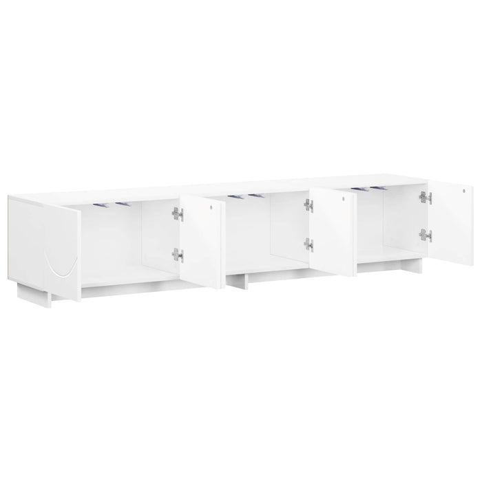 Suport TV 179.5 x 34.5 x 40 cm Alb foarte lucios Lemn prelucrat WALTI