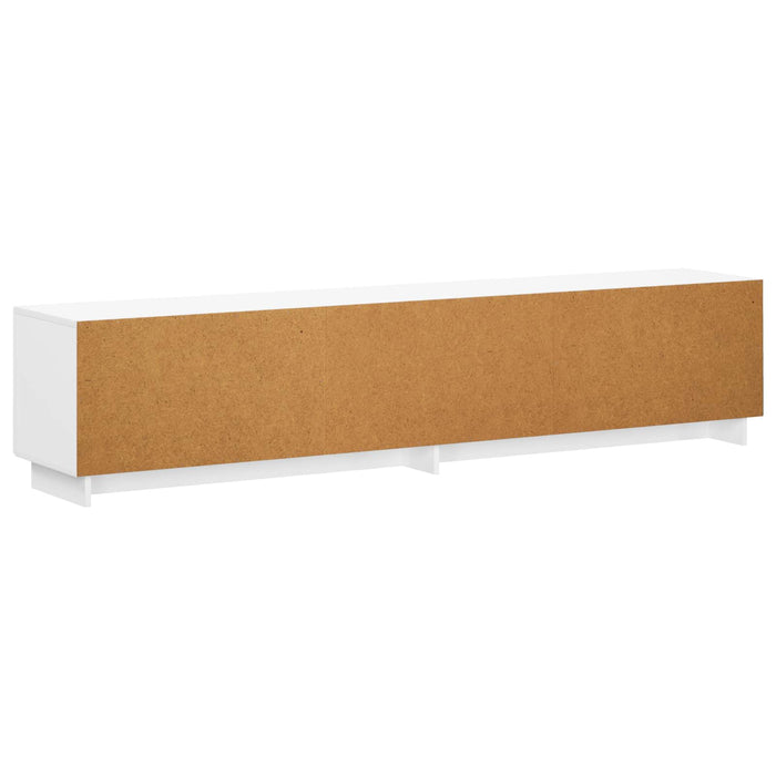 Suport TV 179.5 x 34.5 x 40 cm Alb foarte lucios Lemn prelucrat WALTI