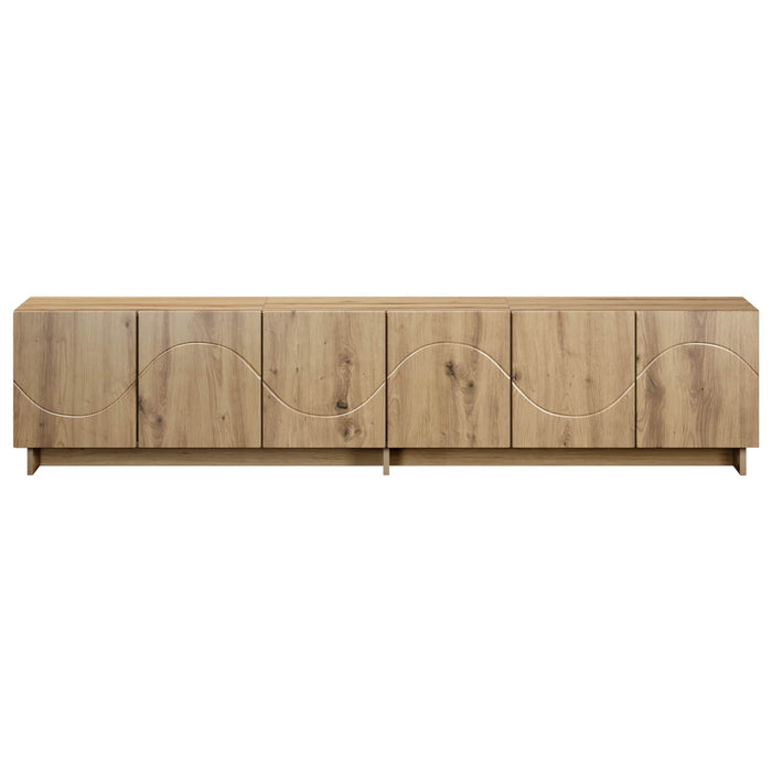 Suport TV 179.5 x 34.5 x 40 cm Stejar Artizanal Lemn prelucrat WALTI