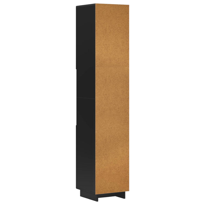 Dulap de baie Negru 36.5 x 38 x 180 cm Lemn prelucrat WALTI