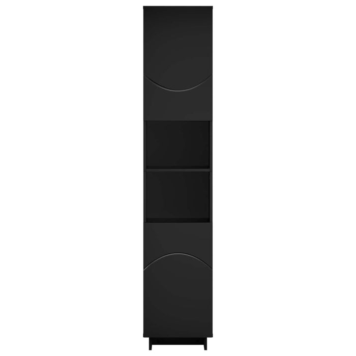 Dulap de baie Negru 36.5 x 38 x 180 cm Lemn prelucrat WALTI