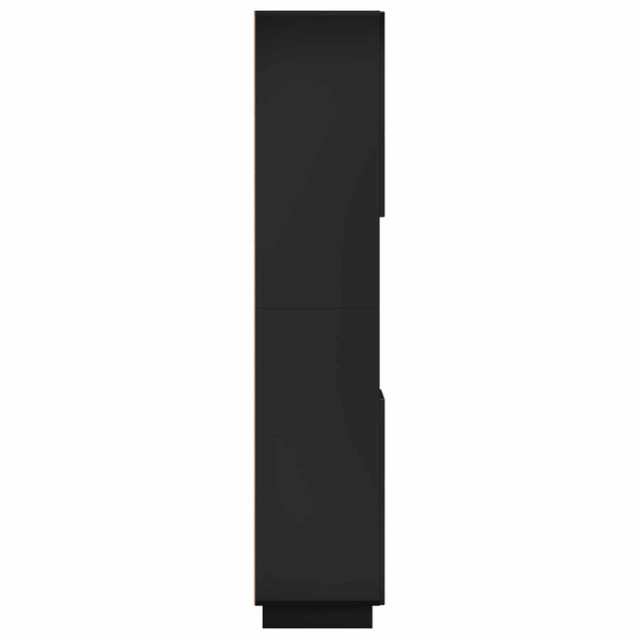 Dulap de baie Negru 36.5 x 38 x 180 cm Lemn prelucrat WALTI