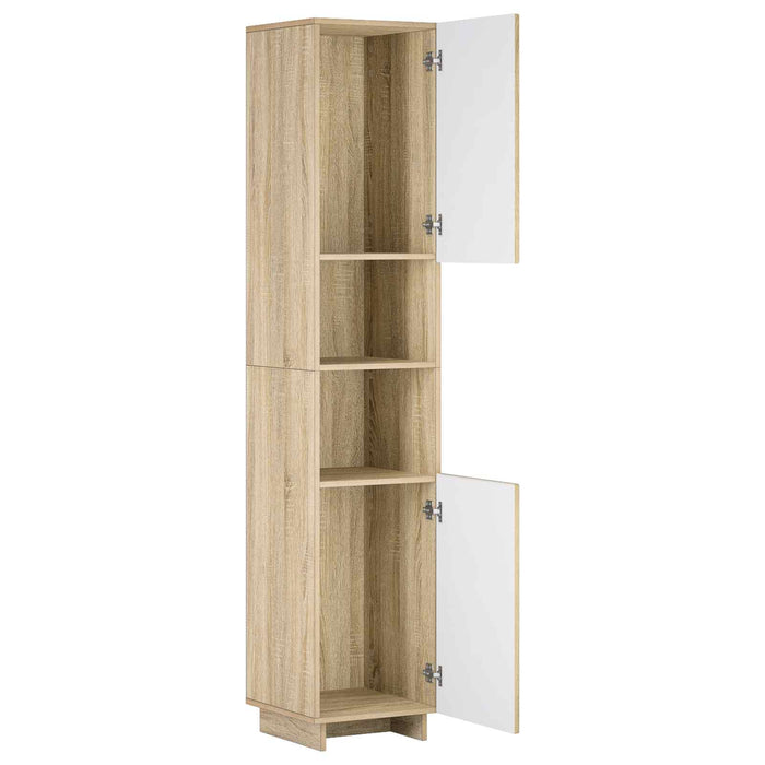 Dulap de baie Stejar Sonoma 36.5 x 38 x 180 cm Lemn prelucrat WALTI