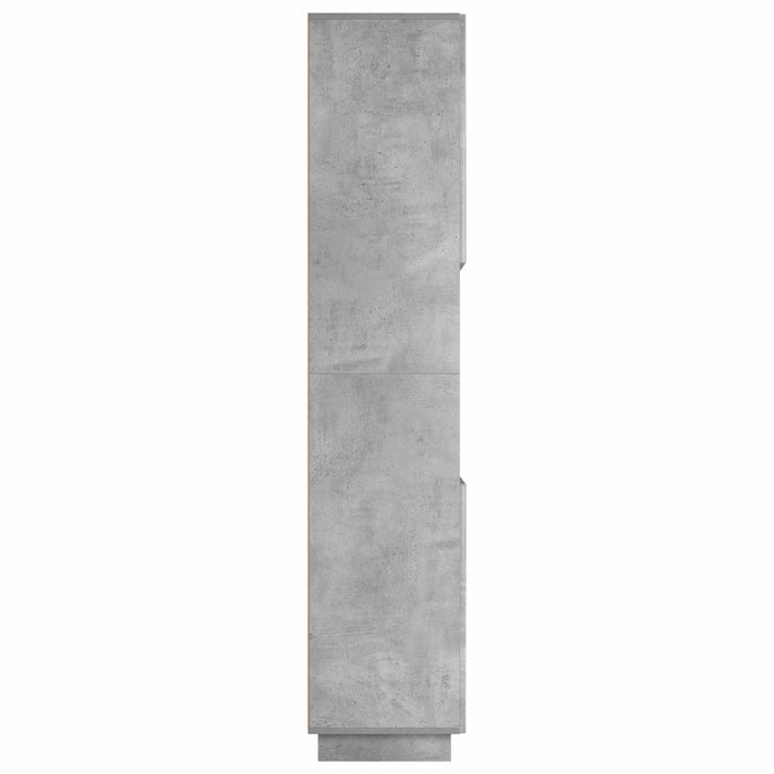 Dulap de baie Gri Beton 36.5 x 38 x 180 cm Lemn prelucrat WALTI