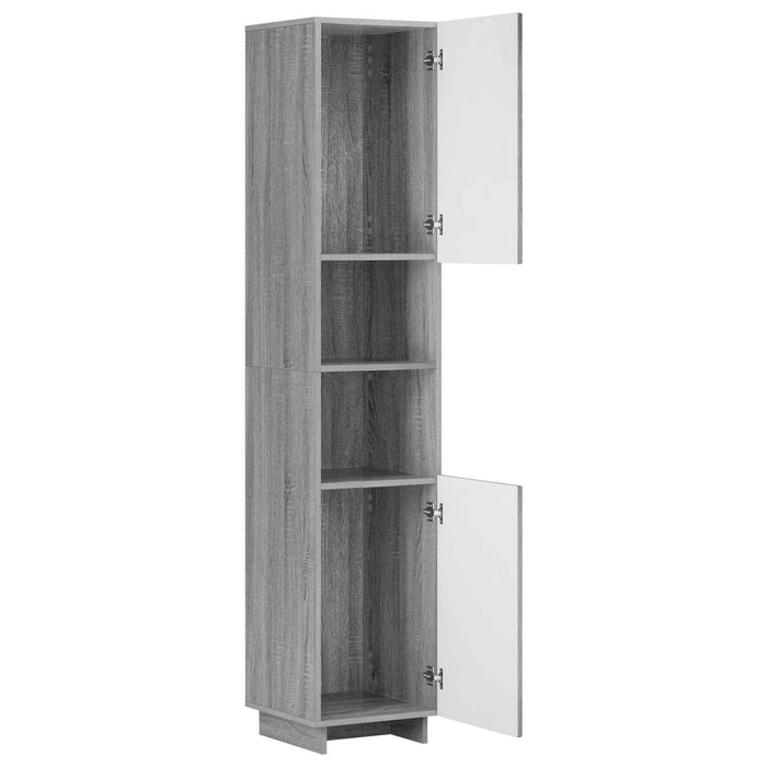 Dulap de baie Sonoma gri 36.5 x 38 x 180 cm Lemn prelucrat WALTI