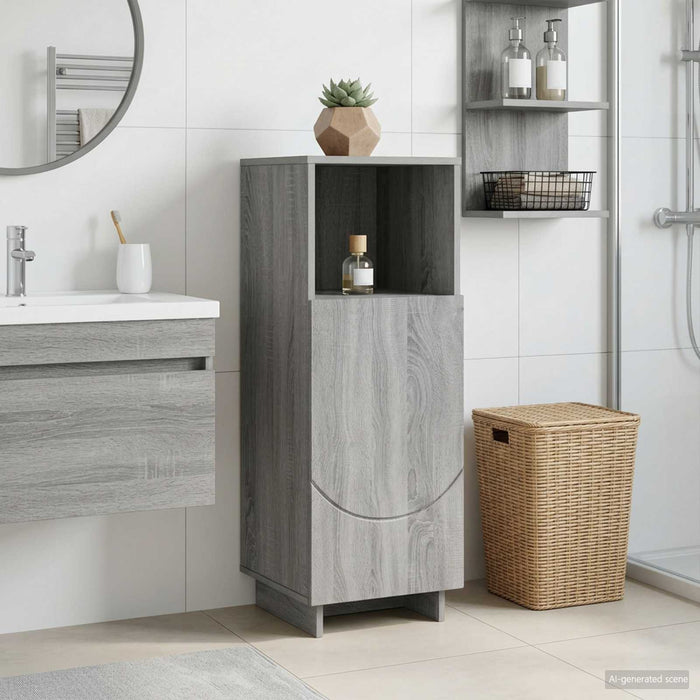 Dulap pentru baie Sonoma gri 36,5 x 38 x 95 cm Lemn prelucrat WALTI