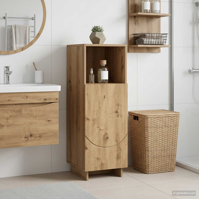 Dulap pentru baie Stejar Artizanal 36,5 x 38 x 95 cm WALTI