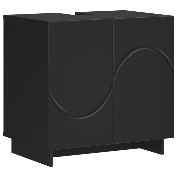 Dulap de baie Negru 60 x 41 x 58 cm Lemn prelucrat WALTI