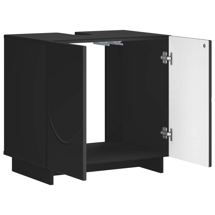 Dulap de baie Negru 60 x 41 x 58 cm Lemn prelucrat WALTI