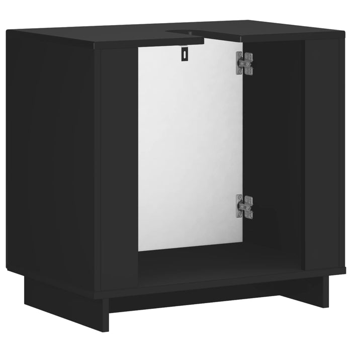 Dulap de baie Negru 60 x 41 x 58 cm Lemn prelucrat WALTI