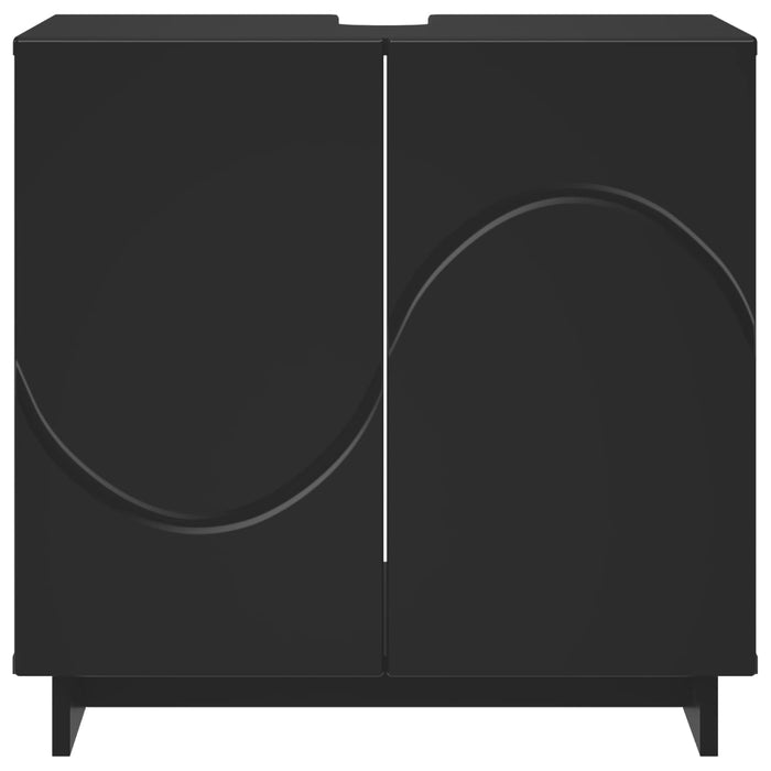 Dulap de baie Negru 60 x 41 x 58 cm Lemn prelucrat WALTI