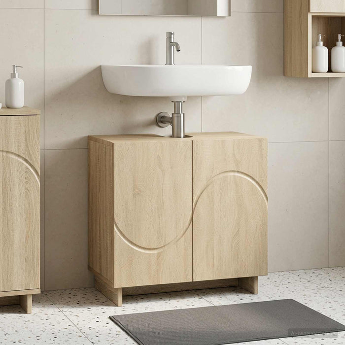 Dulap de baie Stejar Sonoma 60 x 41 x 58 cm Lemn prelucrat WALTI