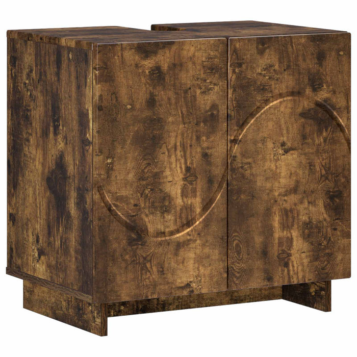 Dulap de baie Stejar fumuriu 60 x 41 x 58 cm Lemn prelucrat WALTI