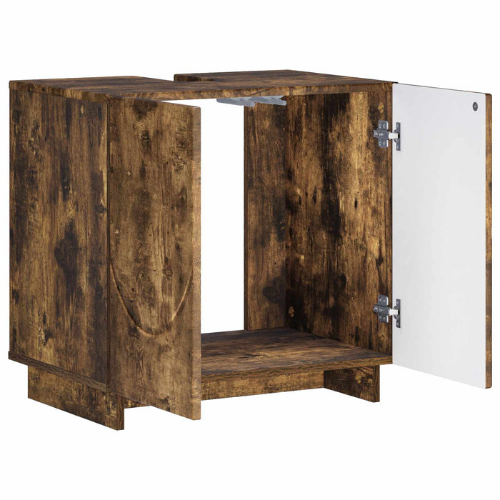 Dulap de baie Stejar fumuriu 60 x 41 x 58 cm Lemn prelucrat WALTI