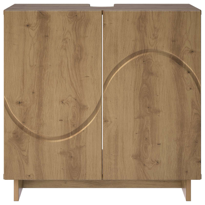 Dulap de baie Stejar Artizanal 60 x 41 x 58 cm Lemn prelucrat WALTI