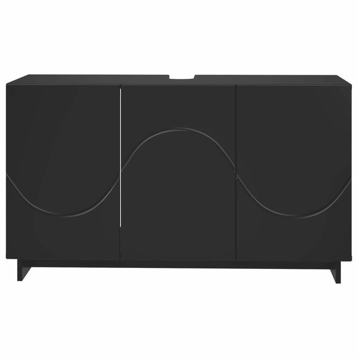 Dulap de baie Negru 101 x 41 x 58 cm Lemn prelucrat - WALTI WALTI