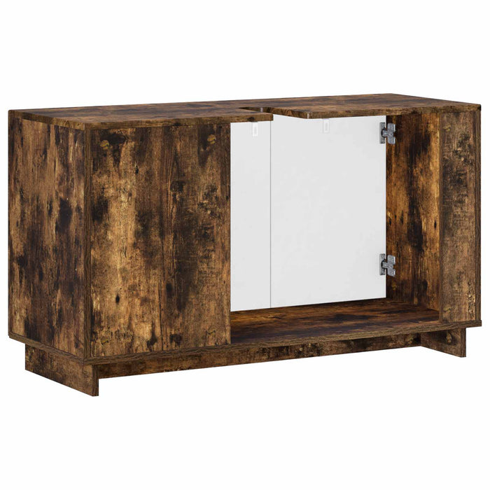 Dulap de baie Stejar fumuriu 101 x 41 x 58 cm Lemn prelucrat WALTI
