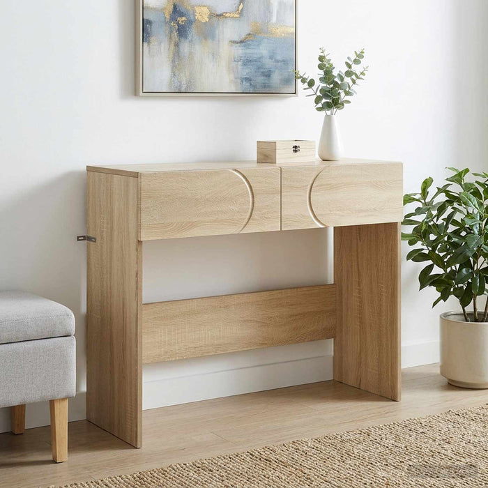 Masă de consolă Stejar Sonoma 96,5 x 38 x 75 cm Lemn prelucrat - WALTI WALTI