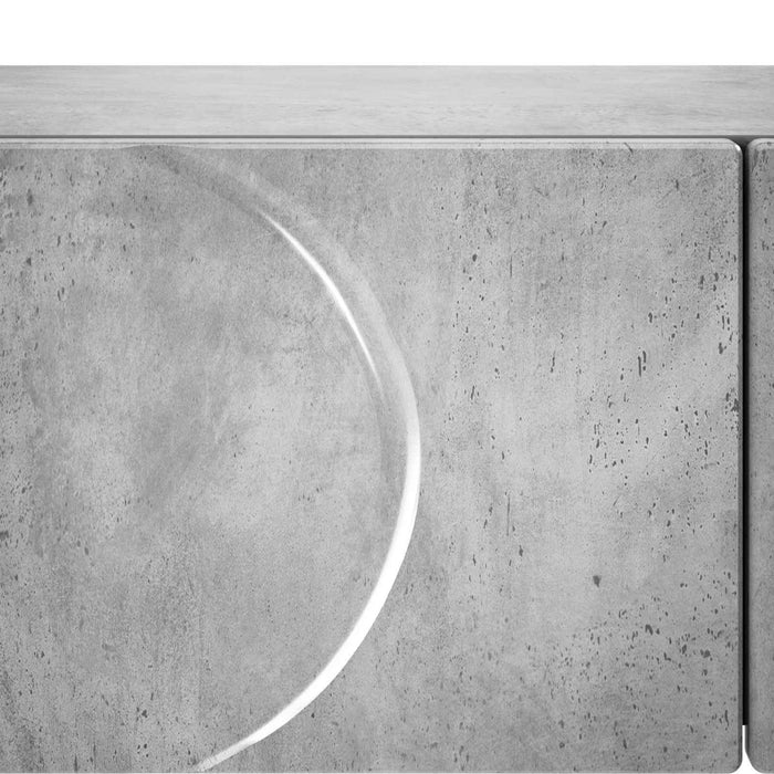 Masă de consolă Gri Beton 96,5 x 38 x 75 cm Lemn prelucrat - WALTI WALTI