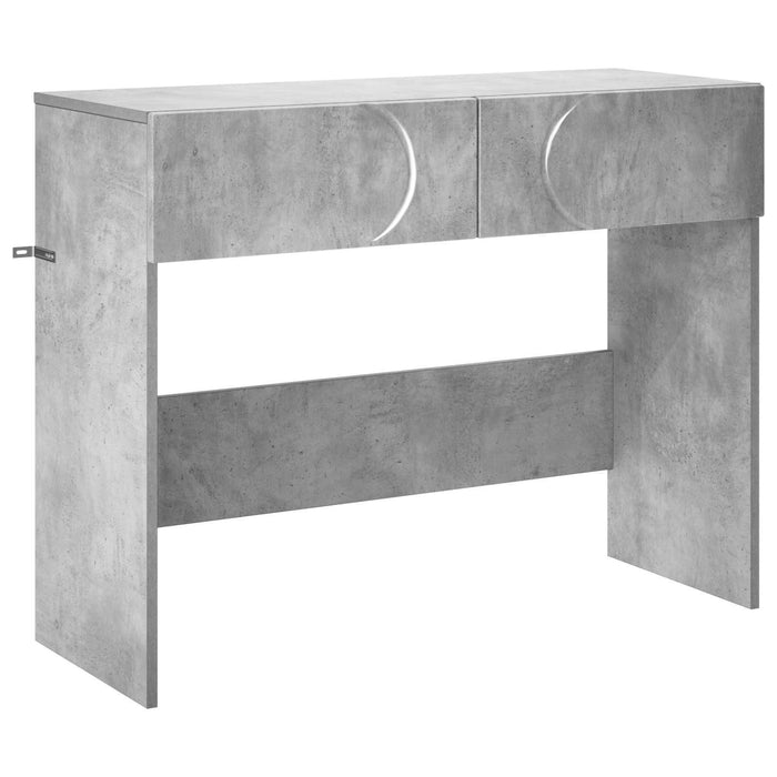 Masă de consolă Gri Beton 96,5 x 38 x 75 cm Lemn prelucrat - WALTI WALTI