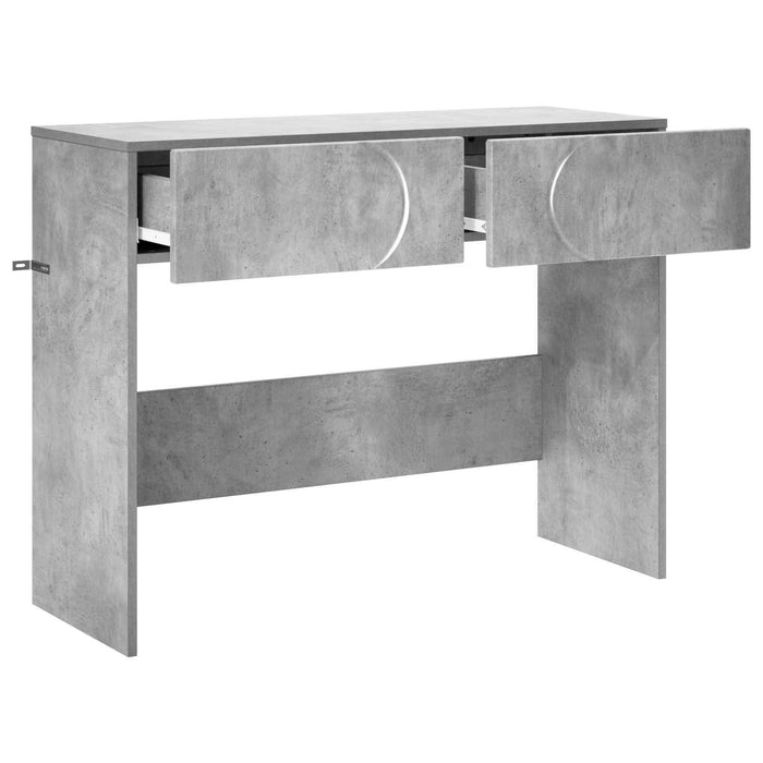 Masă de consolă Gri Beton 96,5 x 38 x 75 cm Lemn prelucrat - WALTI WALTI