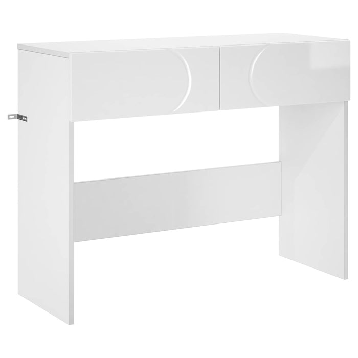 Masă de consolă Alb foarte lucios 96,5 x 38 x 75 cm - WALTI WALTI
