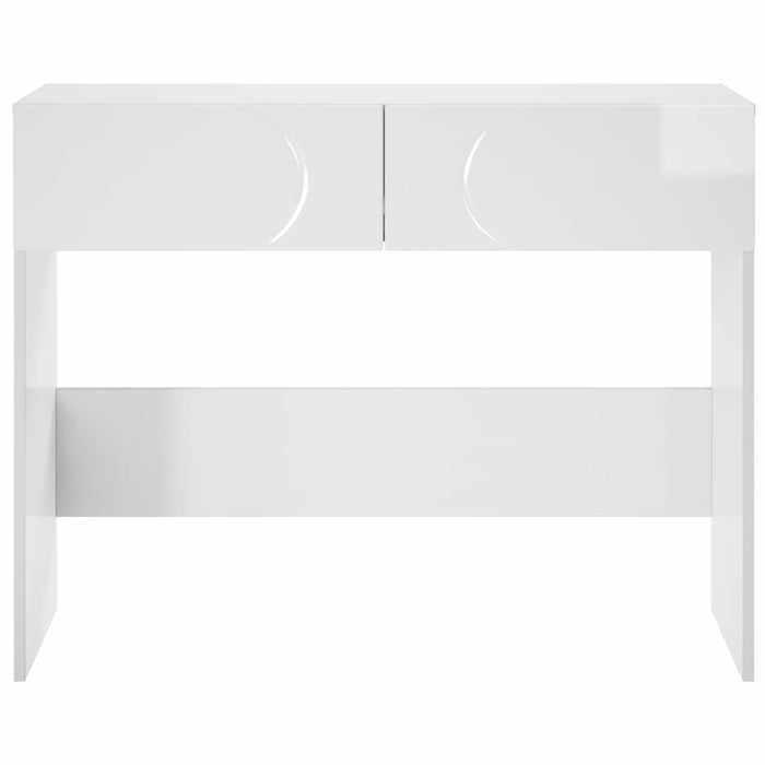 Masă de consolă Alb foarte lucios 96,5 x 38 x 75 cm - WALTI WALTI
