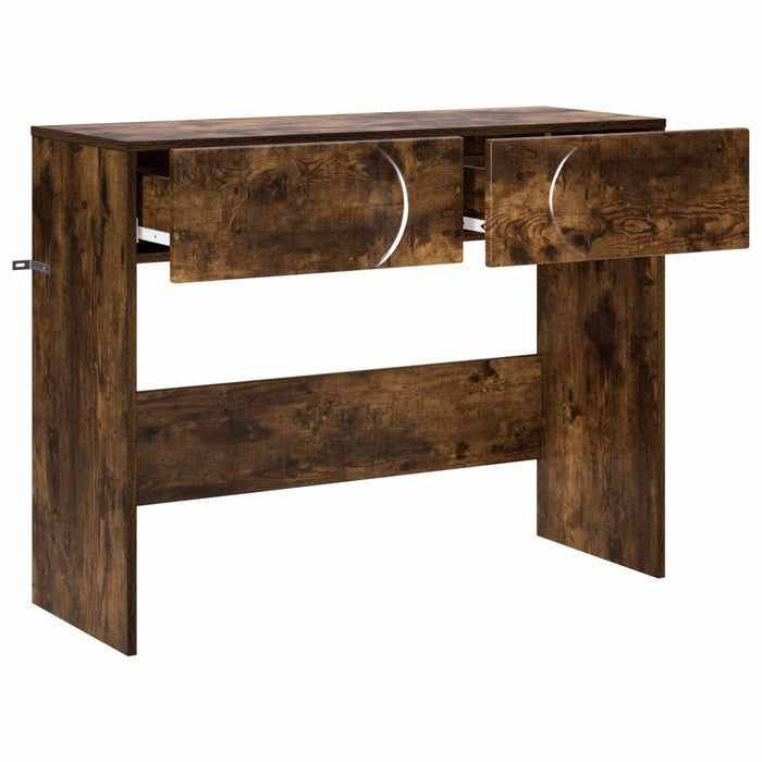 Masă de consolă Stejar fumuriu 96,5 x 38 x 75 cm Lemn prelucrat - WALTI WALTI