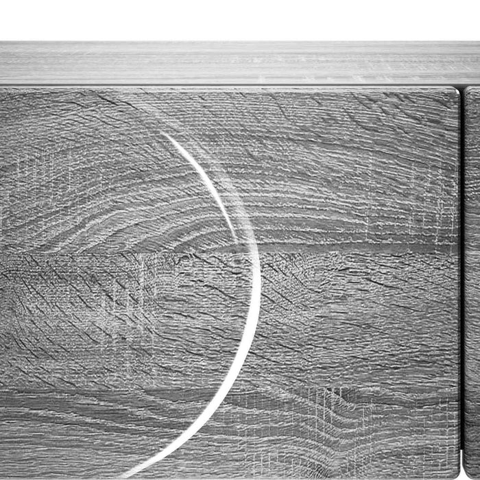 Masă de consolă Sonoma gri 96,5 x 38 x 75 cm Lemn prelucrat - WALTI WALTI