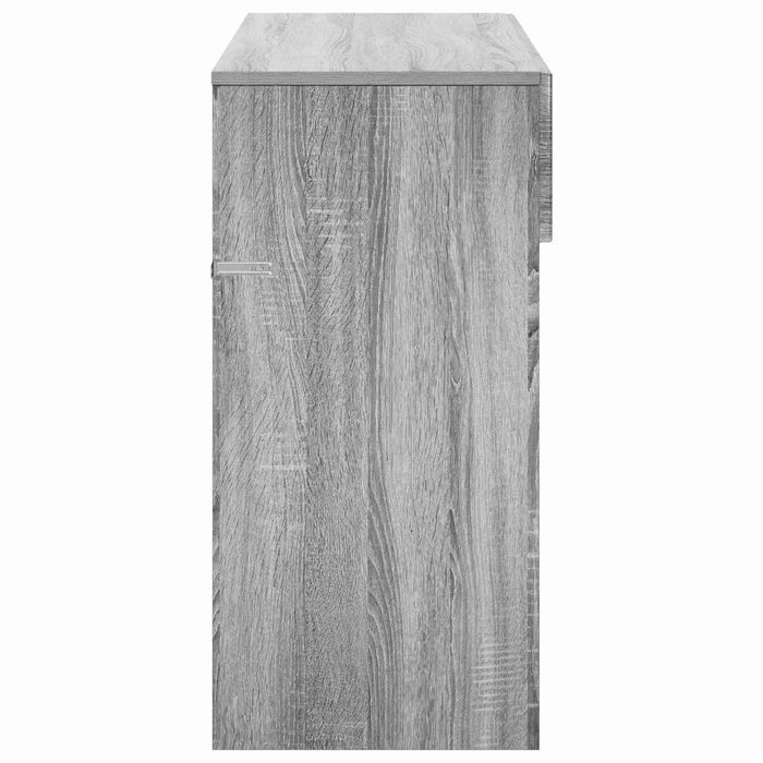 Masă de consolă Sonoma gri 96,5 x 38 x 75 cm Lemn prelucrat - WALTI WALTI