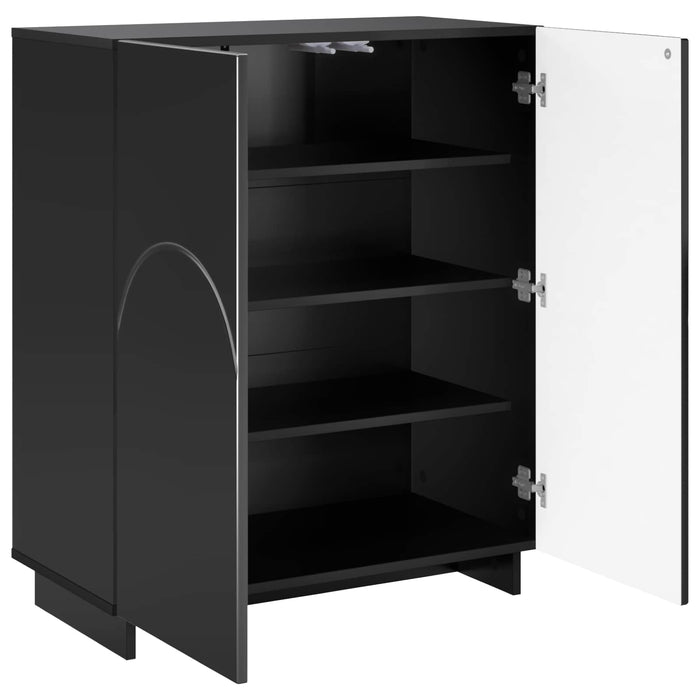 Dulap pantofi 73 x 38 x 87,5 cm Lemn prelucrat Negru WALTI