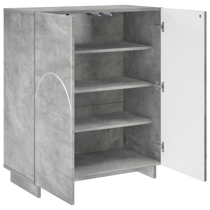 Dulap pantofi 73 x 38 x 87,5 cm Lemn prelucrat Gri Beton WALTI